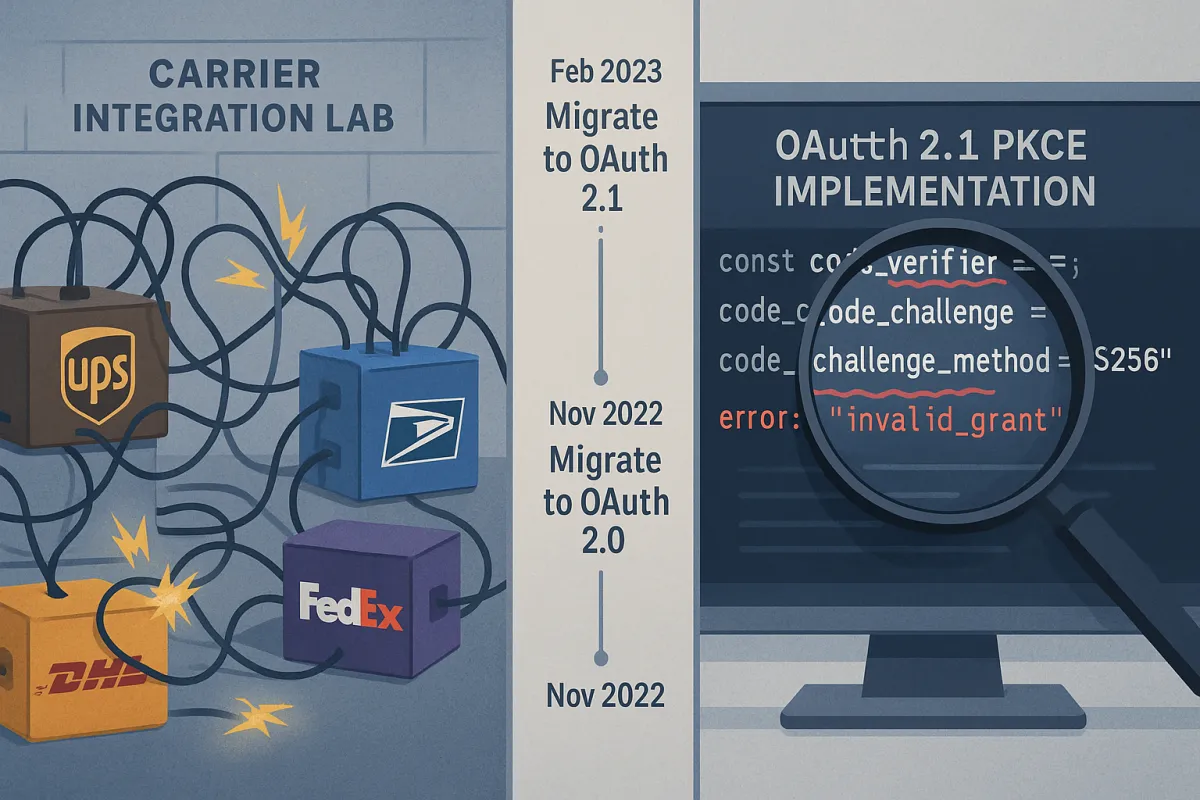 OAuth 2.1 PKCE Implementation Reality Check: Why 73% of Carrier Integration Teams Hit Production Authentication Failures and How to Debug the Code Verifier Issues That Break Shipments