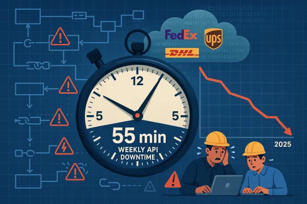 Carrier API Reliability Crisis: 2025 Performance Data Shows 60% More Downtime