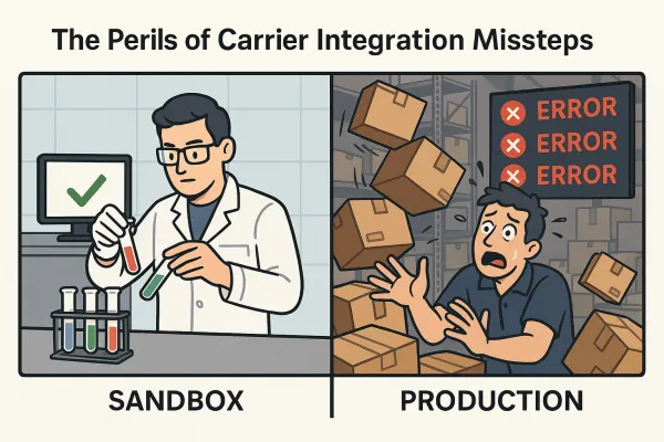 Carrier Integration Testing: Why Your Sandbox Success Becomes Production Failure