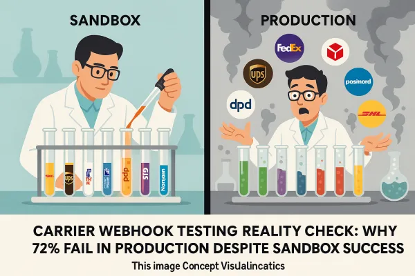 Carrier Webhook Testing Reality Check: Why 72% Fail in Production Despite Sandbox Success