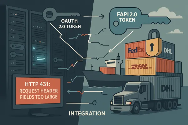 FAPI 2.0 for Carrier Integrations: Production Implementation Reality Check — Why 70% Hit Token Size Limits and How to Build Systems That Scale